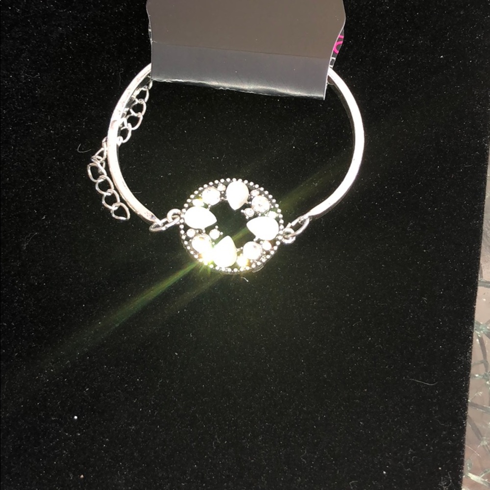 A moonwalk in the park bracelet silver